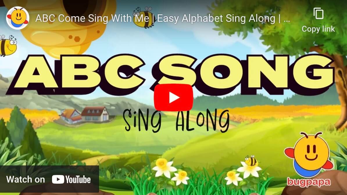 Toddler's Easy ABC - ABC Come Sing WIth Me - Bugpapa the First - available across major streaming platforms